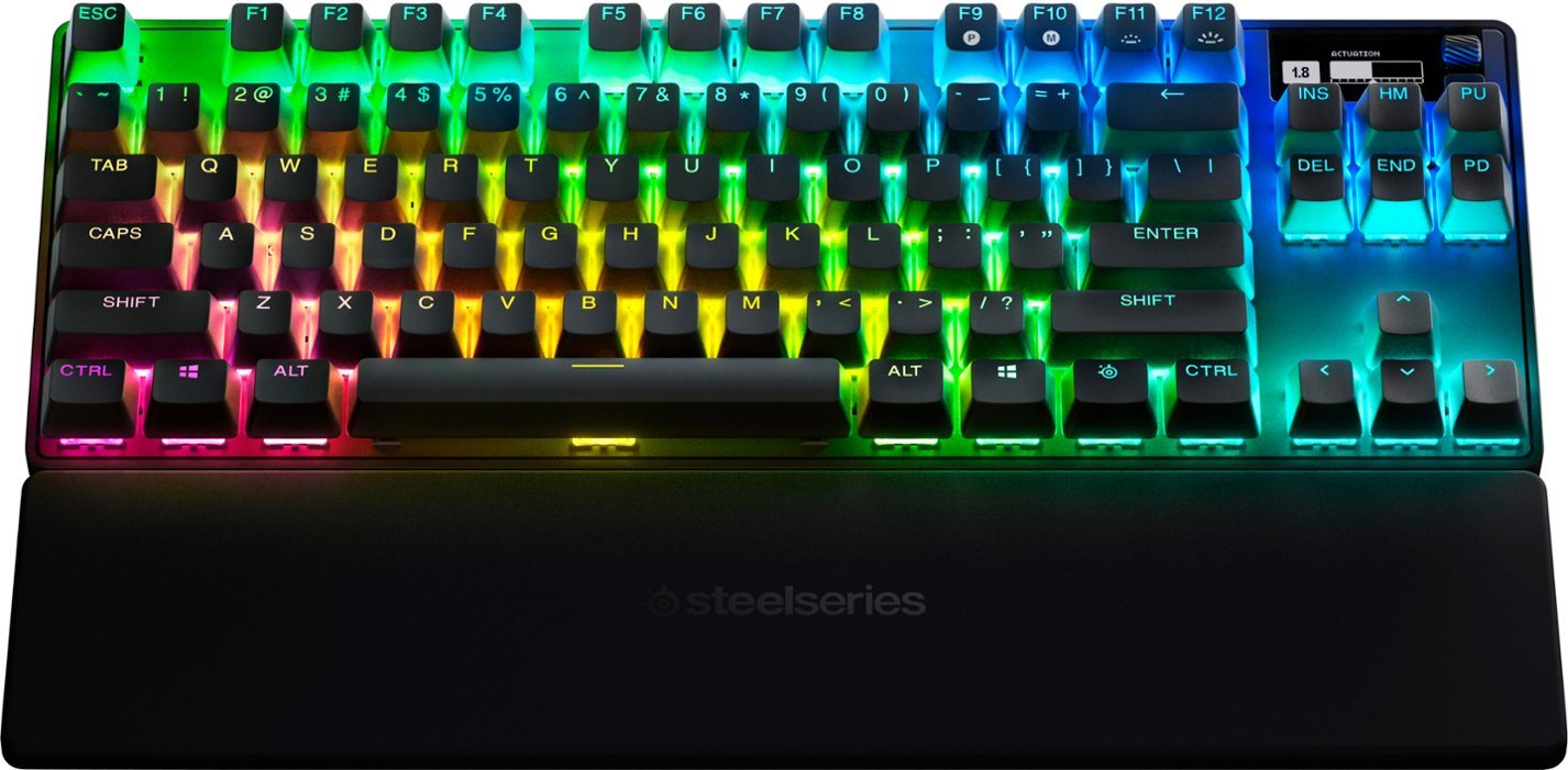 SteelSeries Apex Pro 2023 TKL Wireless Mechanical OmniPoint Adjustable Actuation Switch With RGB Backlighting Gaming Keyboard