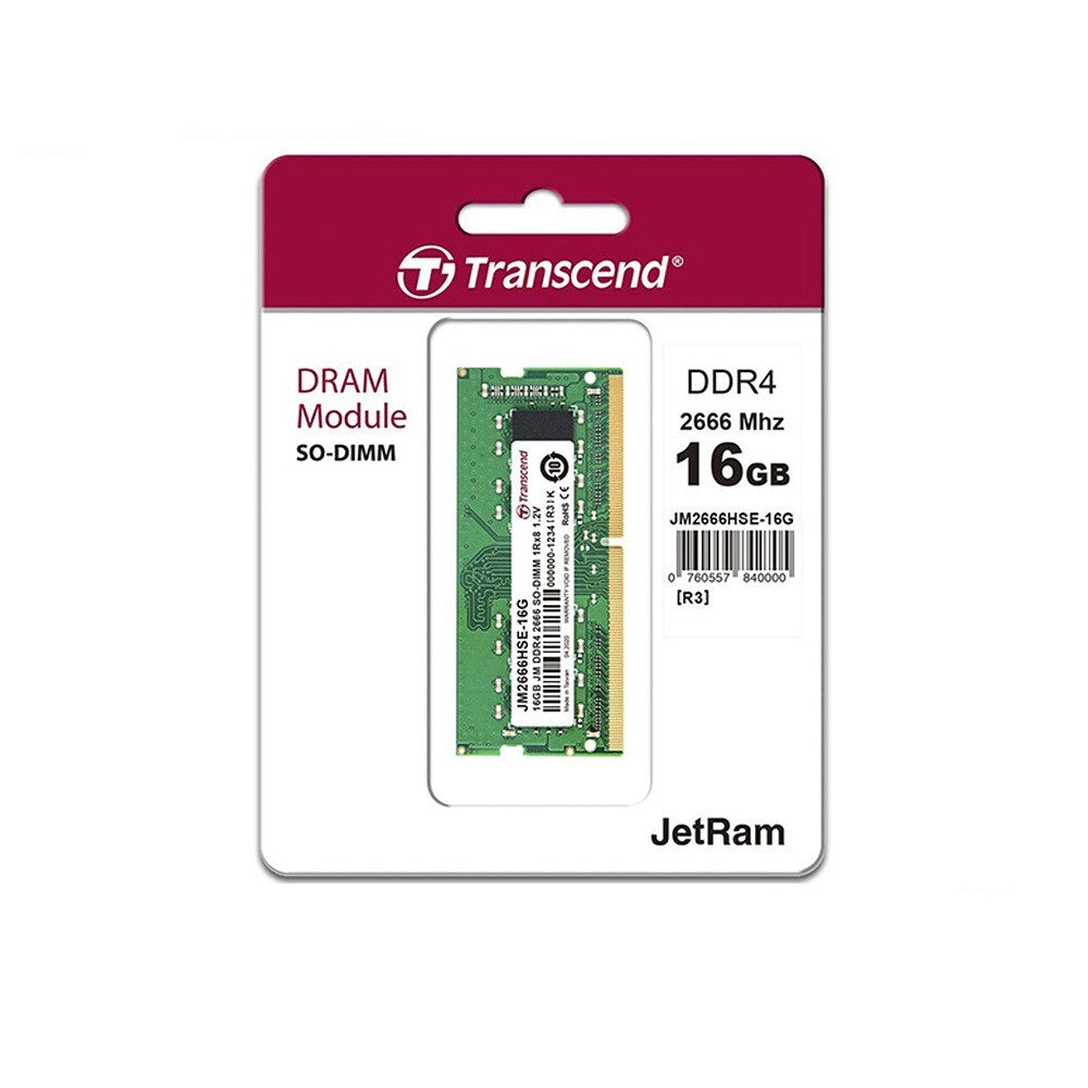 Transcend DDR4-2666 Unbuffered SO-DIMM JM2666HSE