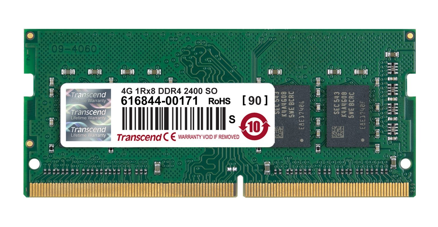 Transcend 4GB DDR4-2400 Unbuffered SO-DIMM