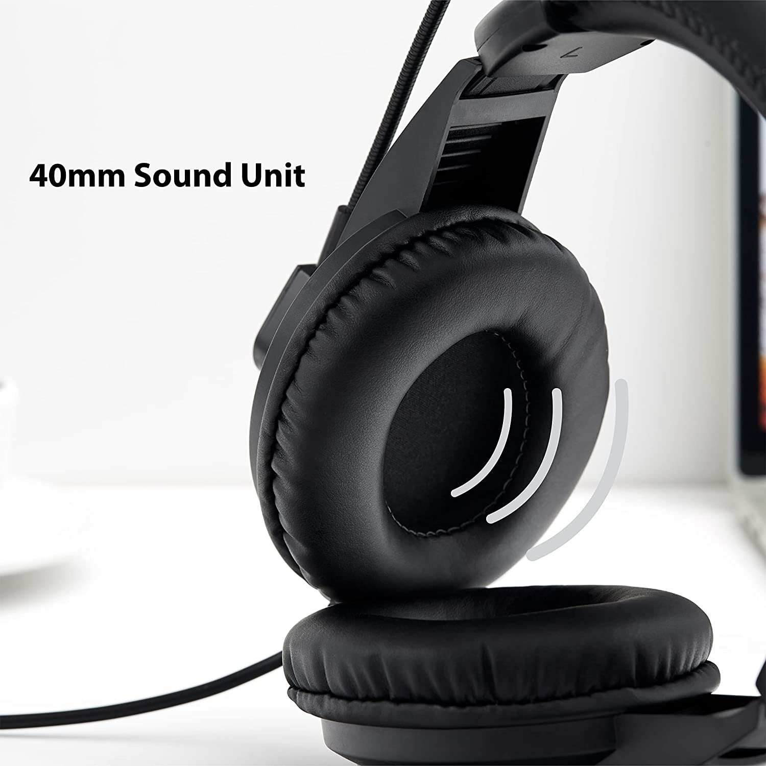 Rapoo H150 Stereo Wired Over Ear Headphones with Microphone Noise-Reduction USB