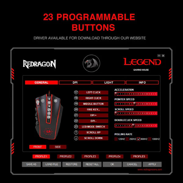 Redragon Legend  Chroma RGB Gaming Mouse (M990-RGB)