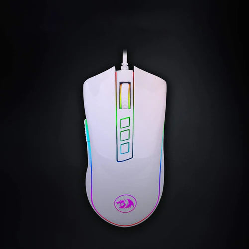 Redragon Cobra Gaming Mouse (White) (M711W)