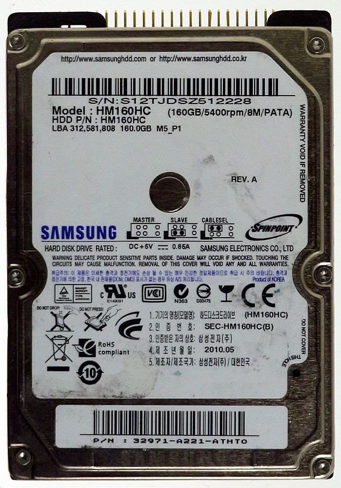 Samsung 160GB HM160HC HDD