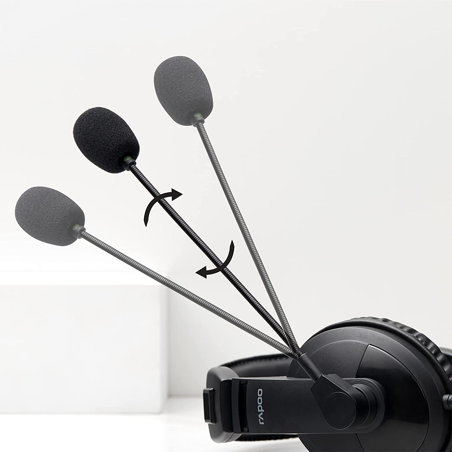 Rapoo H150 Stereo Wired Over Ear Headphones with Microphone Noise-Reduction USB