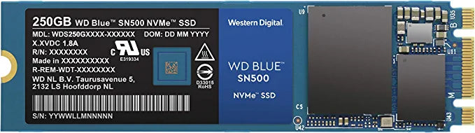 Western Digital WDS250G1B0C 250GB M.2 2280 PCIe BLUE NVME