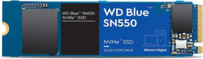 SSD-Western Digital WDS250G2B0C 250GB M.2 2280 PCIe BLUE NVME