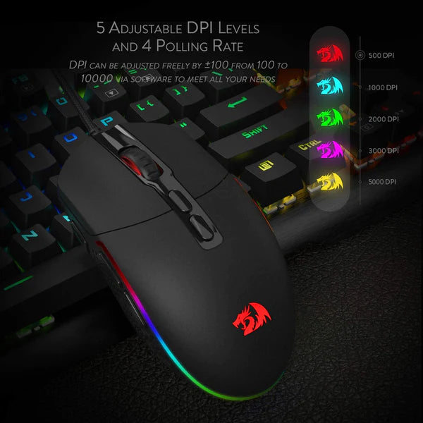 Redragon Invader Gaming Mouse (M719-RGB)