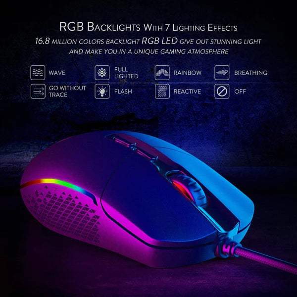 Redragon Invader Gaming Mouse (M719-RGB)