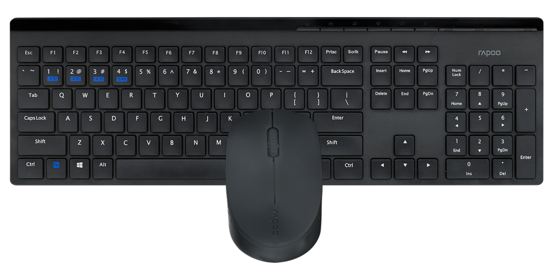 Rapoo 8110M Multi-Mode Wireless Desktop Keyboard And Mouse