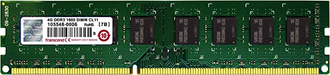 Transcend DDR3-1600 Unbuffered Long-DIMM TSLK64V6N