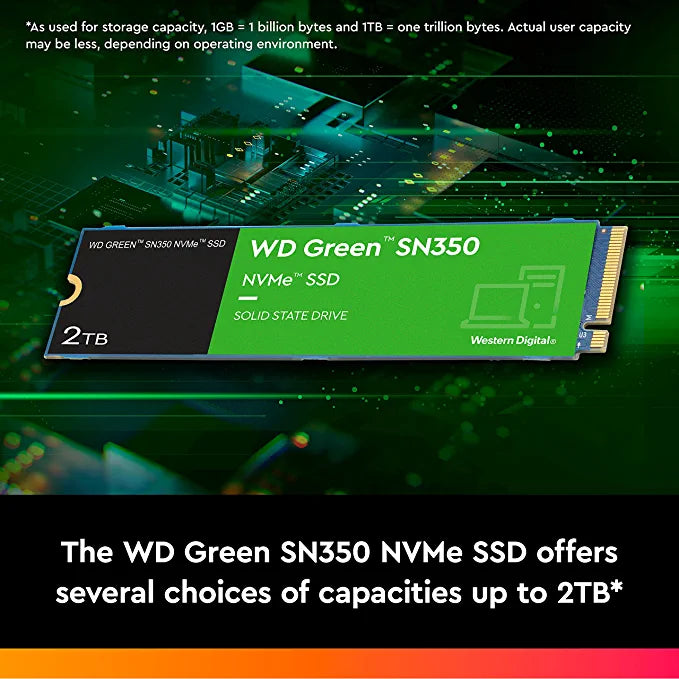 SSD-Western Digital WDS200T3G0C 2TB M.2 2280 PCIe GREEN