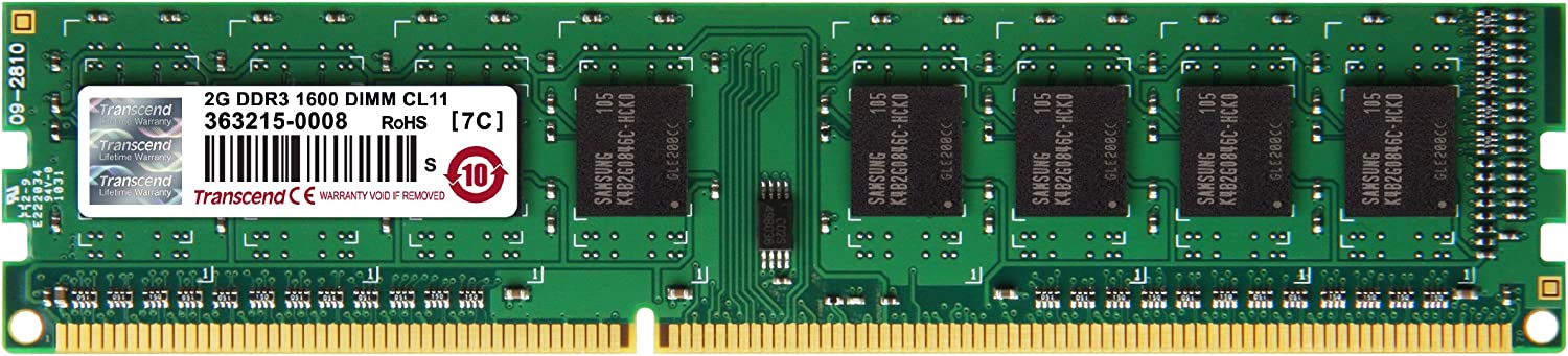 Transcend DDR3-1600 Unbuffered Long-DIMM TSLK64V6N