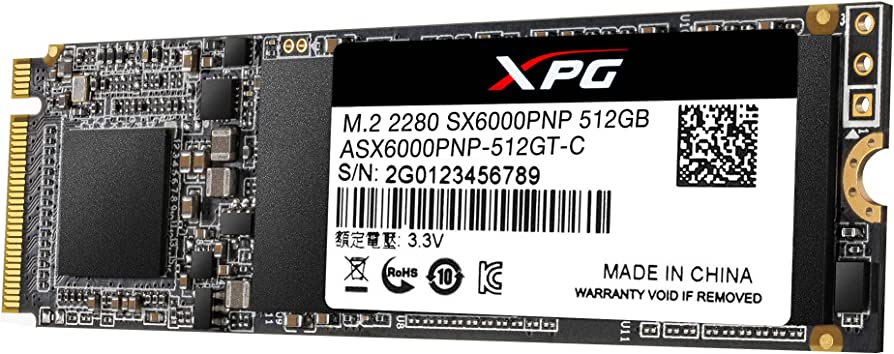 Adata XPG SX6000 Pro PCIe Gen3x4 M.2 2280 Solid State Drive