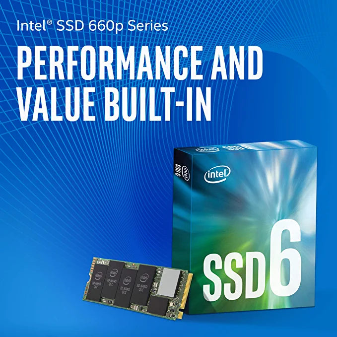Intel 660P 512GB M.2 80MM PCIe 3.0 x4,3D2,QLC