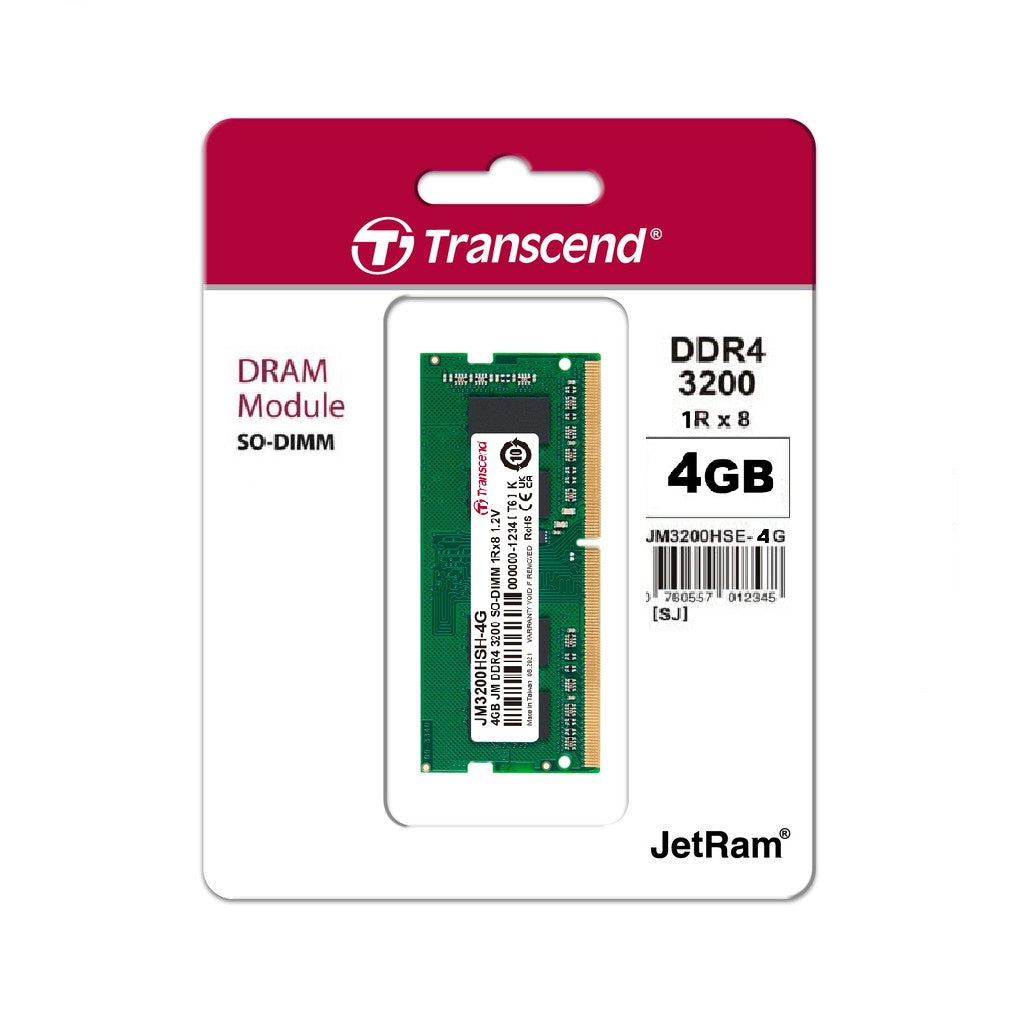 Transcend DDR4-3200 Unbuffered SO-DIMM