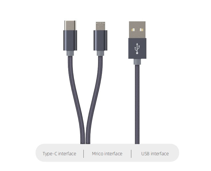 Lavanda 2 in 1 Type C & Micro USB Data Cable