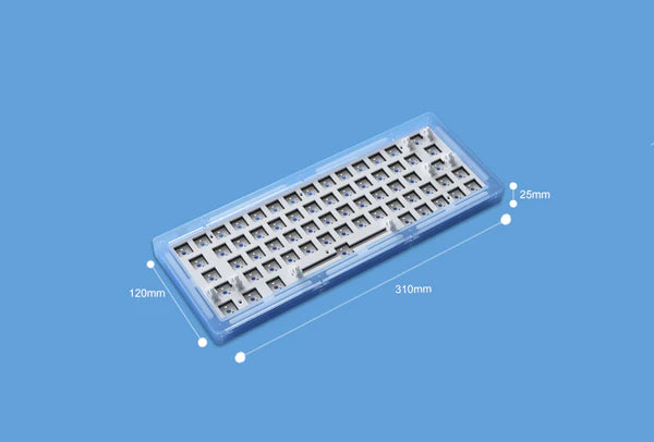 Akko ACR64 RGB Mechanical Keyboard DIY Kit Hot-Swappable Socket Gasket Mount With 64-Key