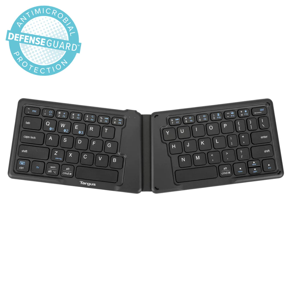 Targus Ergonomic Foldable Bluetooth® Antimicrobial Keyboard