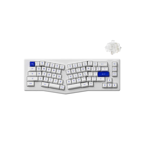Akko ACR Pro Alice Plus Spray Painted Acrylic White Pre-Assembled Version RGB Mechanical Keyboard Hot-Swappable Gasket Mount