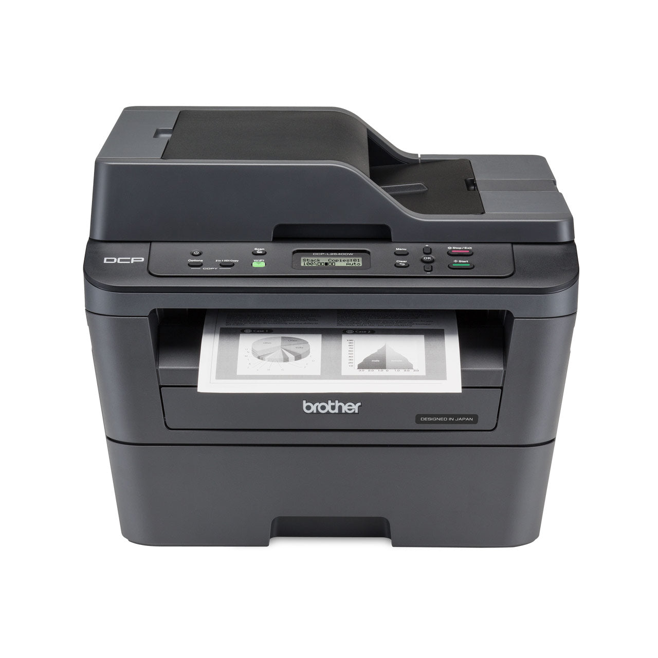 Brother 3-in-1 Monochrome Multi-Function Center Printing and Wireless Laser Printer