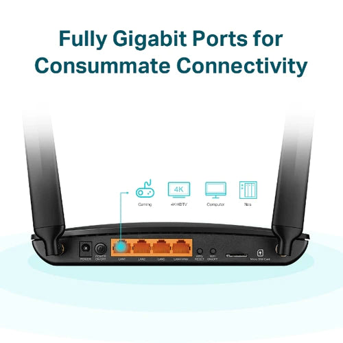 TP-Link AC1200 4G Dual-Band Gigabit Router (ARCHER-MR600)