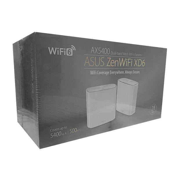 Asus Zenwifi AX5400 Dual-Band Mesh Wifi 6 Router XD6 (2PK)