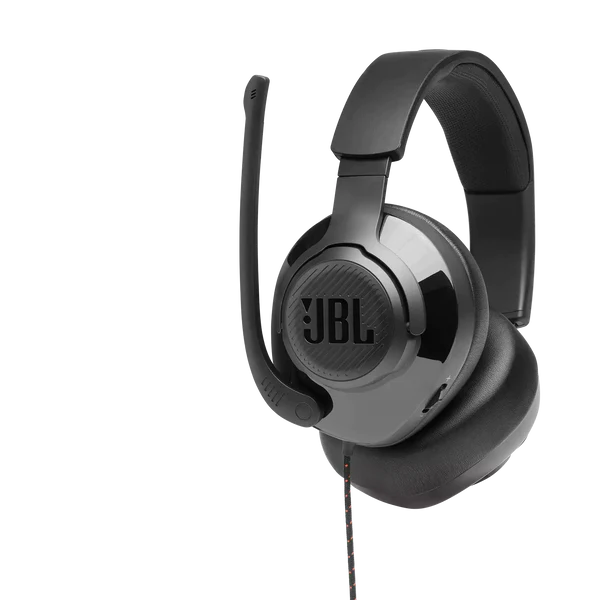 JBL Quantum 200 Wired Over Ear Gaming Headset With Flip-Up Mic & Mute
