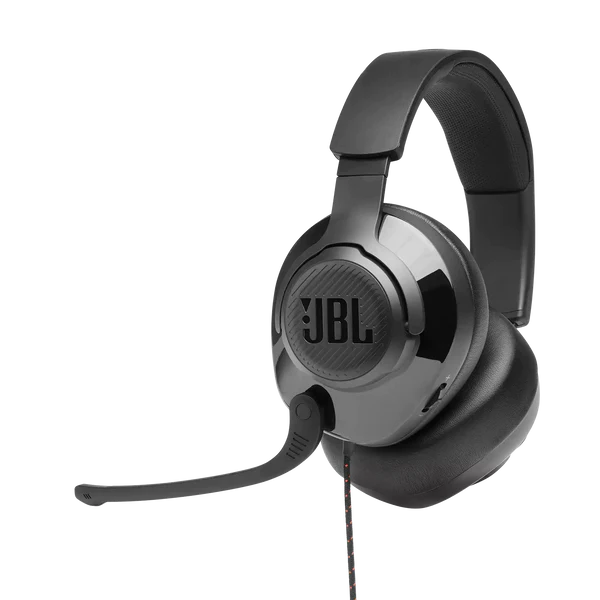 JBL Quantum 200 Wired Over Ear Gaming Headset With Flip-Up Mic & Mute