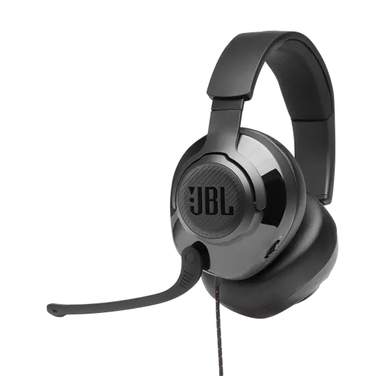 JBL Quantum 300 Hybrid Wired Over-Ear Gaming Headset With Quantum Surround & Flip-Up Mic