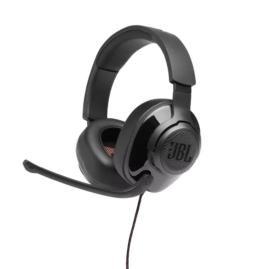 JBL Quantum 300 Hybrid Wired Over-Ear Gaming Headset With Quantum Surround & Flip-Up Mic
