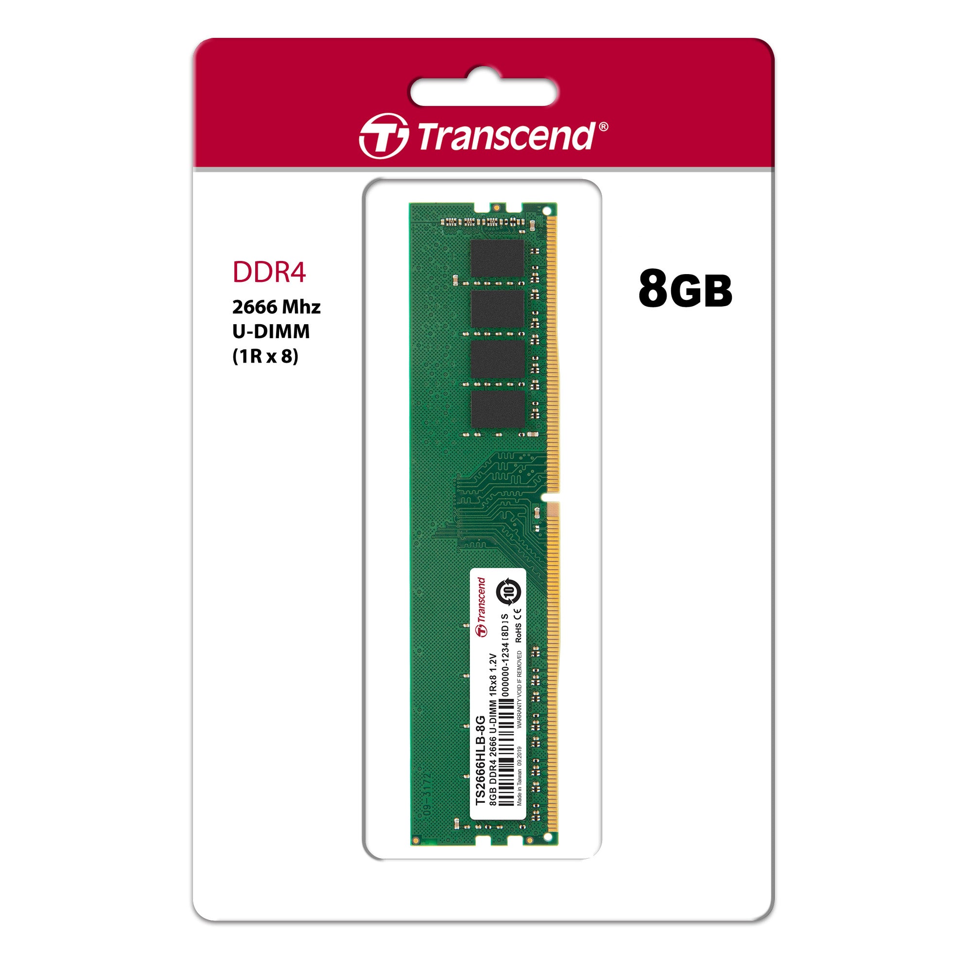 Transcend DDR4-2666 Unbuffered Long-DIMM JM2666HLB