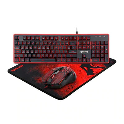 Redragon Gaming Essentials 3 In 1 Set (Keyboard/Mouse/Mousepad) (S107-1)