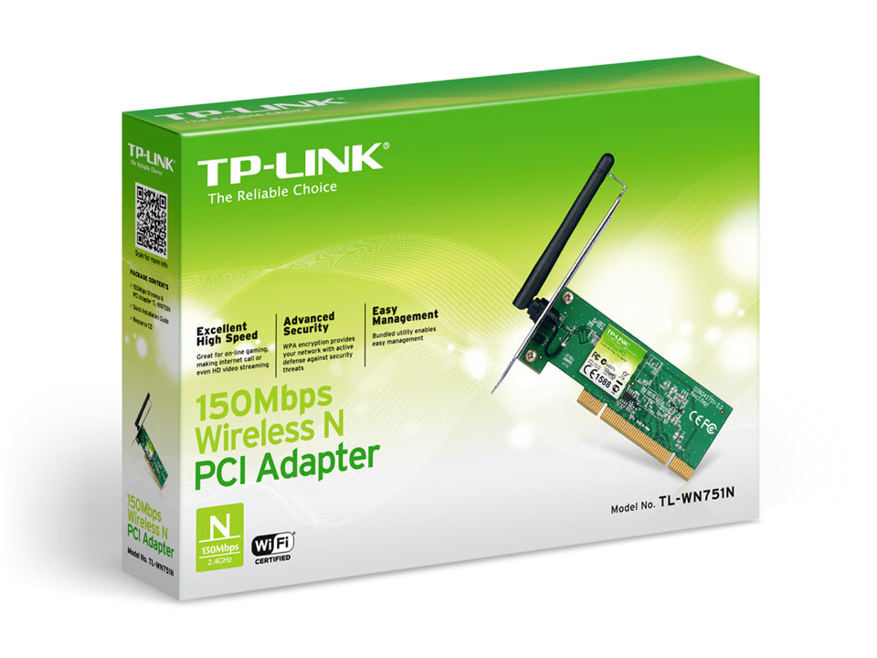 TP-Link WN751N 150Mbps Wireless N PCI Adapter