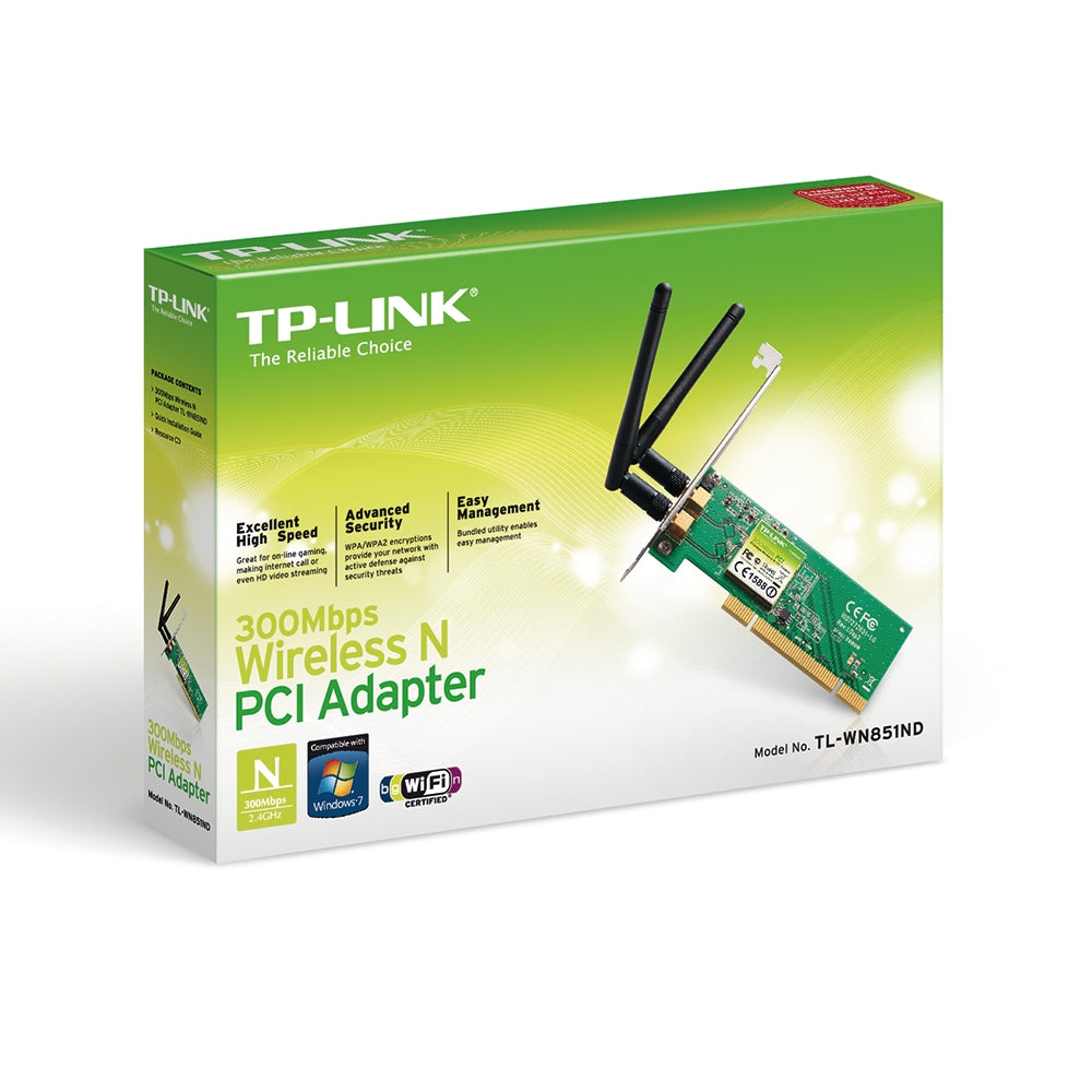 TP-Link WN851N 300Mbps Wireless N PCI Adapter