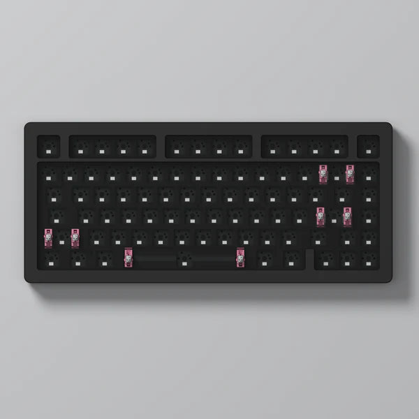 Akko ACR Pro 75 Barebone Custom Mechanical Keyboard Hot-Swappable DIY Kit Gasket Mount (Black-South Facing PCB)