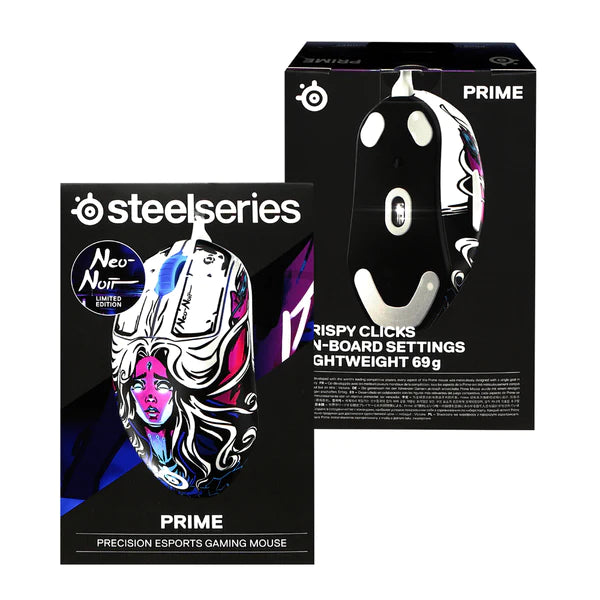 SteelSeries Prime Precision Esports Neo Noir Limited Edition Gaming Mouse (PN62535)