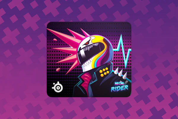 SteelSeries QCK Neon Rider Limited Edition Cloth Gaming Mousepad (PN63837)