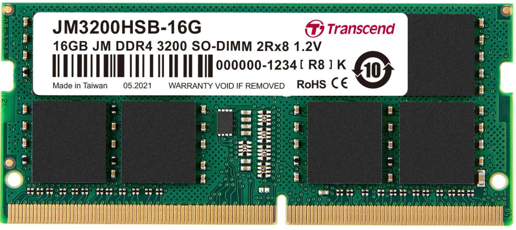 Transcend JM3200HSB DDR4-3200 Unbuffered SO-DIMM