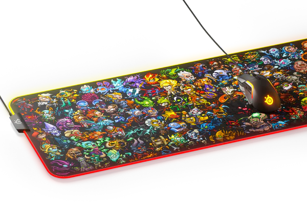 SteelSeries QCK Prism Dota 2 Limited Edition Cloth RGB Gaming Mousepad (PN63798)