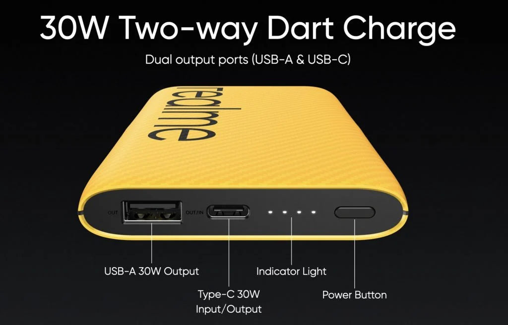 Realme 30W Dart Charge Power Bank 10000mAh