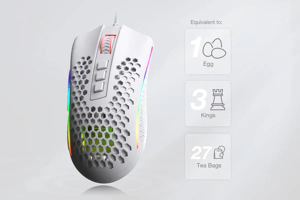 Redragon Storm Honeycomb RGB Gaming Mouse For Battlegrounds (M808W)