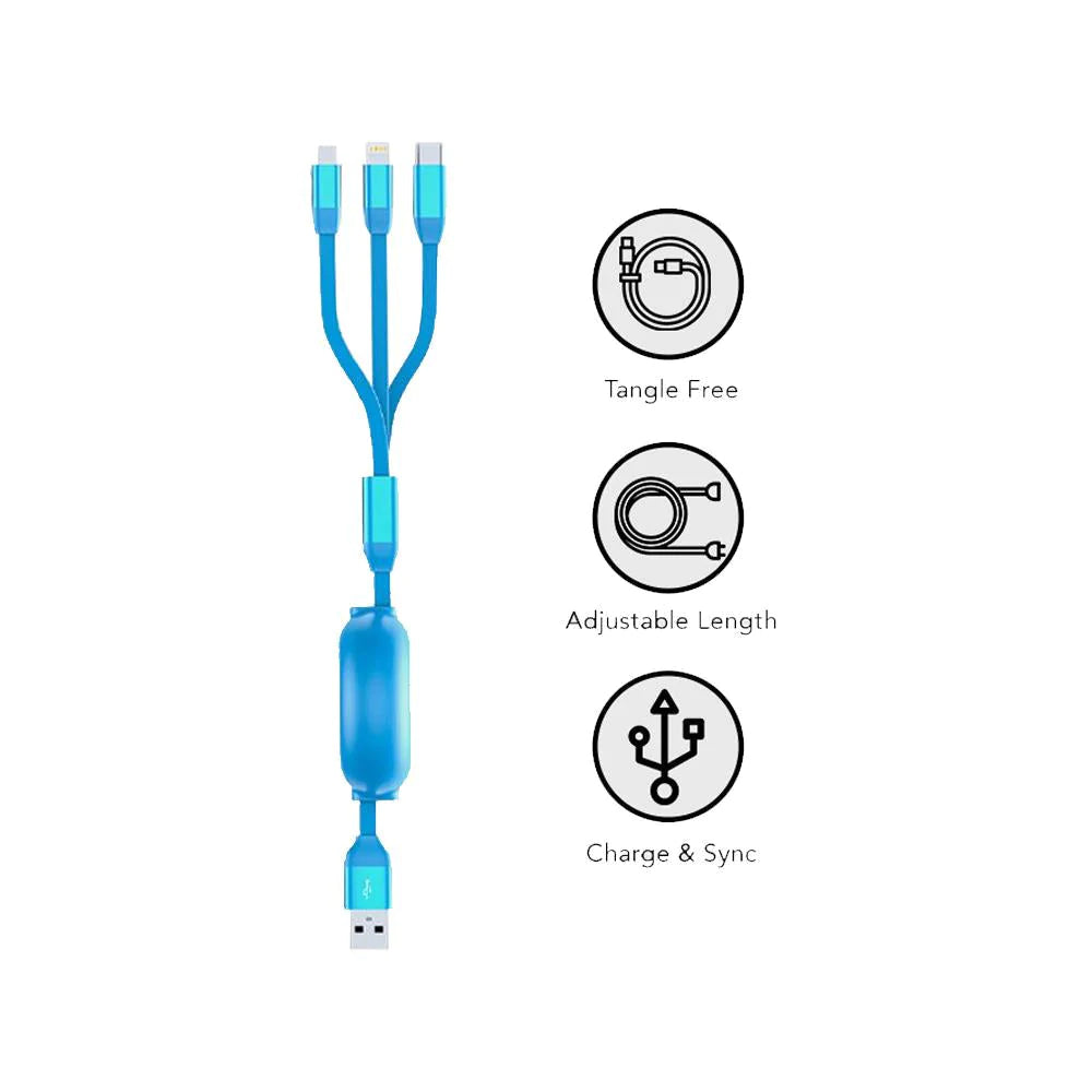 Rock Space G2 Retractable 3 IN 1 Cable