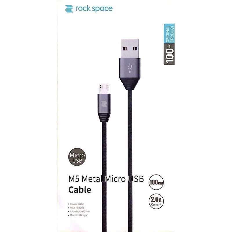 Rock Space M5 Metal Micro USB Cable | GigaHertz