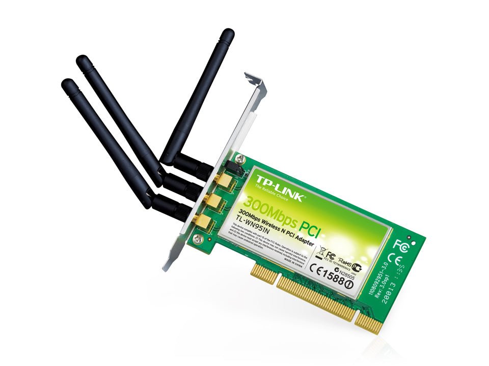 TP - Link TL - WN951N 300Mbps Wireless N PCI Adapter | GigaHertz